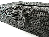 アタ ティッシュ ケース 黒
