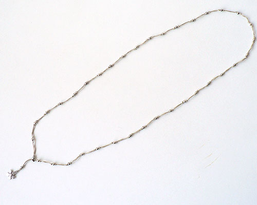 お花のメタル・ネックレス6190