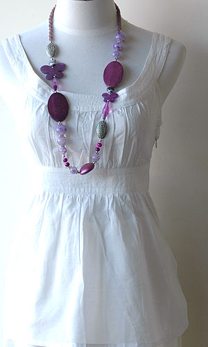 スタイリッシュ・ビーズ・ネックレス6192