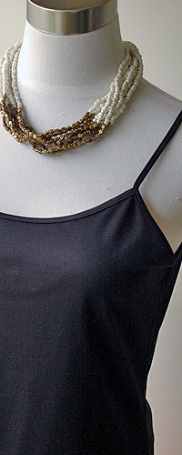 ビーズの多重ネックレス6269A