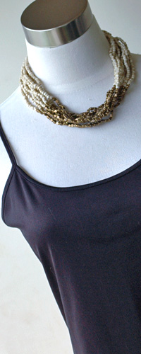 ビーズの多重ネックレス6269B