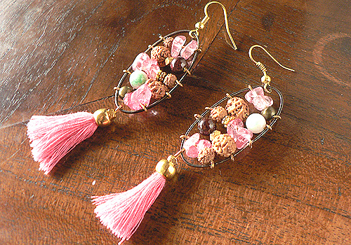 ルドラクシャ・ピアス6337