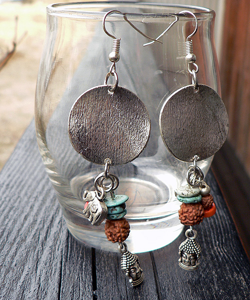 ルドラクシャ・ピアス6338