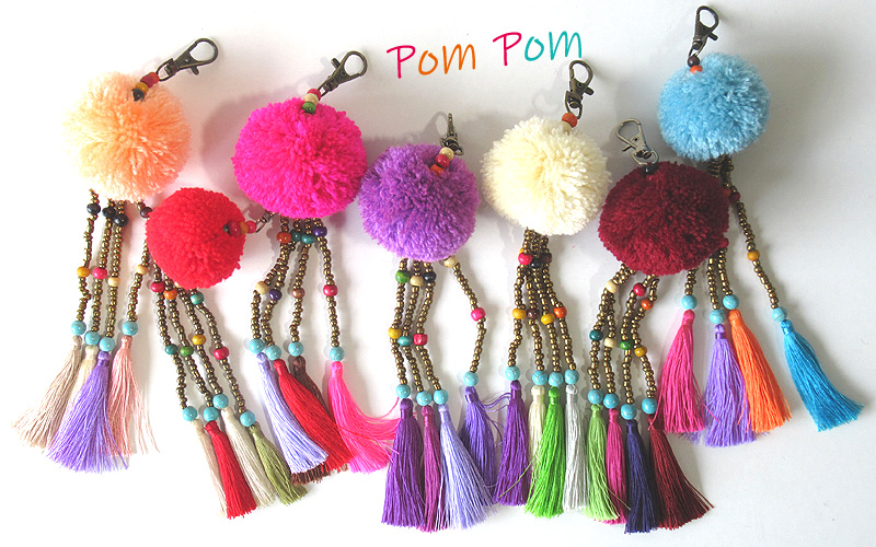 ポンポン・キーホルダートップ画像