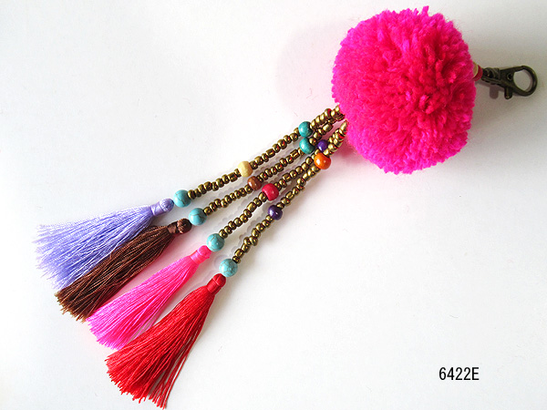 ポンポン・キーホルダー6422E