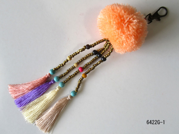 ポンポン・キーホルダー6422G-1