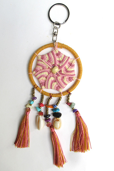 ドリームキャッチャー・キーホルダー6428A