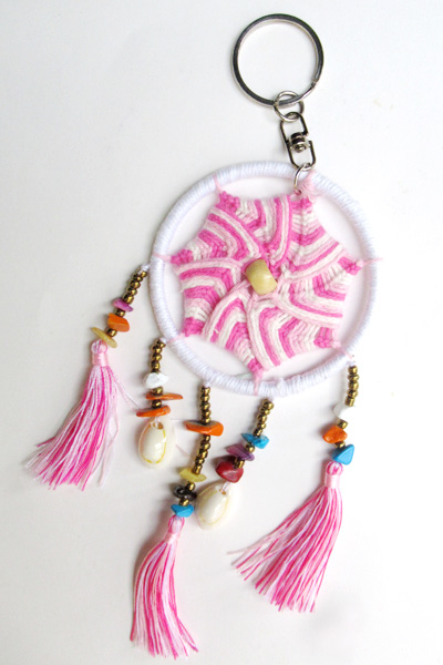 ドリームキャッチャー・キーホルダー6428E