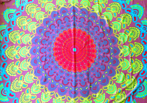 バリ島パレオ・華・パープル15380Bアップ