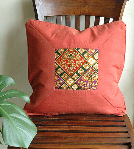 イカット&バティック・クッションカバー20164