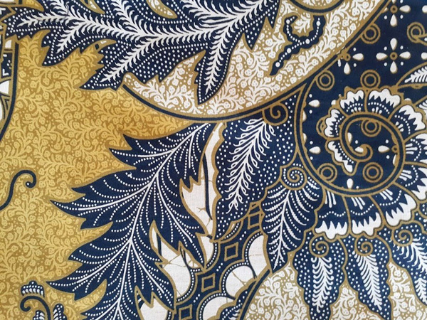 バティック巻きスカート70077C生地のアップ