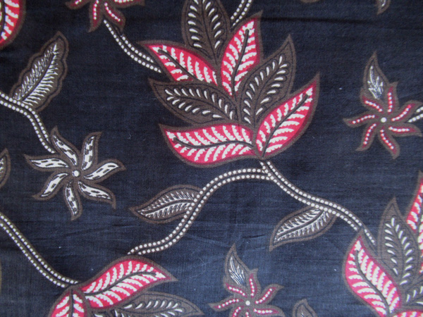 バティック巻きスカート70077I生地のアップ