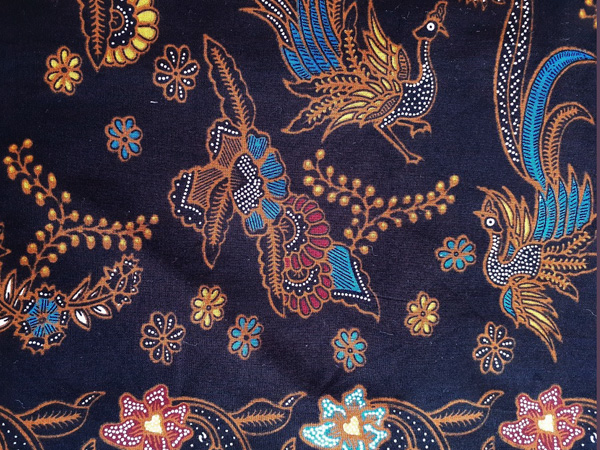 バティック巻きスカート70077J生地のアップ