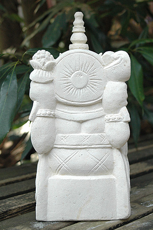 ガネーシャ石像小アウトレット11217OA後ろ