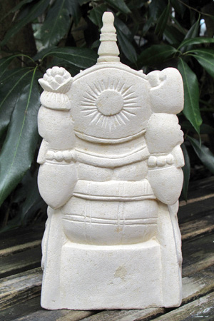 ガネーシャ石像小アウトレット11217OF後ろ