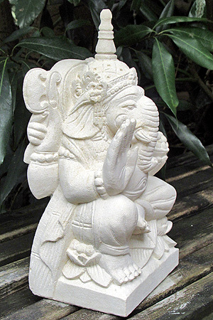 ガネーシャ石像小アウトレット11217OF右面