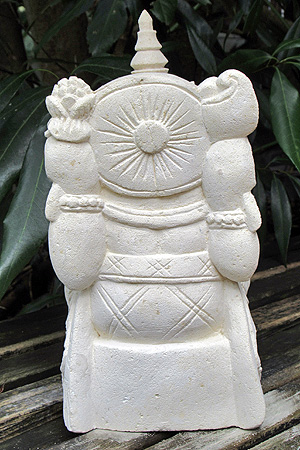 ガネーシャ石像小アウトレット11217OG後ろ