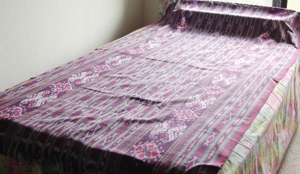 イカット・ベッドカバー・シングル5413