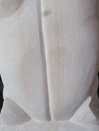 石像カエルお祈り・アウトレット不具合箇所