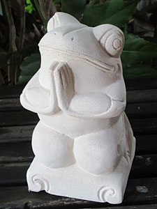 石像カエル・お祈り11214アウトレット11214B