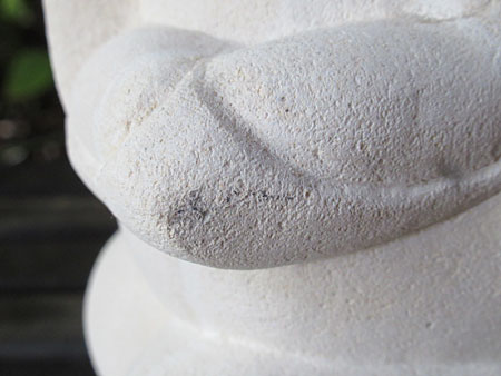 石像カエルお祈り・アウトレット不具合箇所