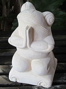 石像カエル・お祈り11214アウトレット11214G