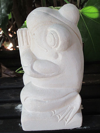 石像カエルお祈り・アウトレット左面