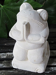 石像カエル・お祈り11214アウトレット11214M