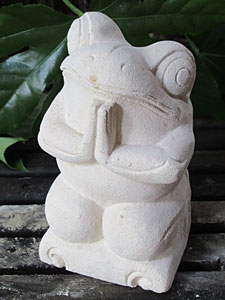 石像カエル・お祈り11214アウトレット11214O