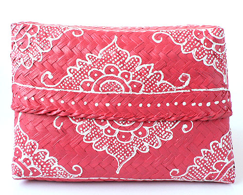 バンブーバスケット(ソカシ)ピンク