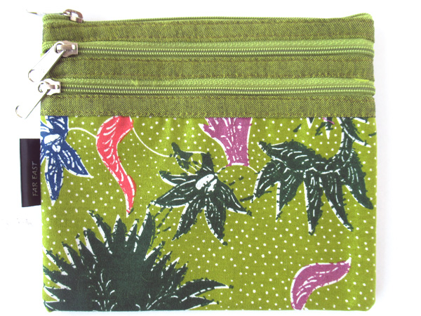 バティック・ポーチ3ファスナー70175D-1