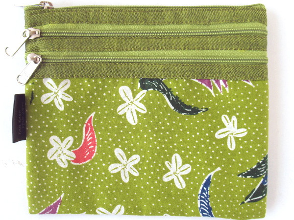 バティック・ポーチ3ファスナー70175D-2