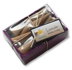 バリのコーン型お香ラベンダー