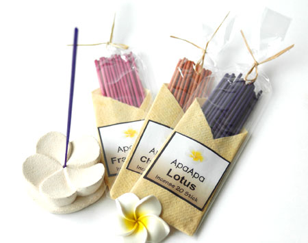 バリのスティック型お香色付き