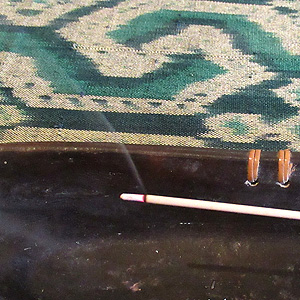 煙は少なめ、ゆるーく煙があがります