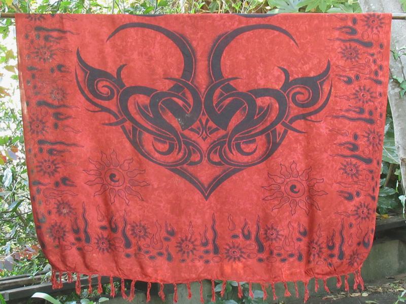 半分に折ったところ