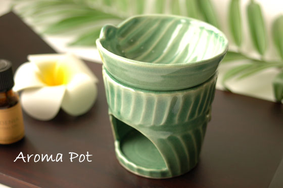 バナナリーフのアロマポット