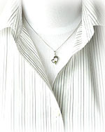 シルバーアクセサリートップ・グリーンアクアマリン