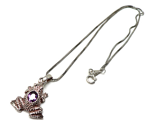 アメジストのデザインネックレス