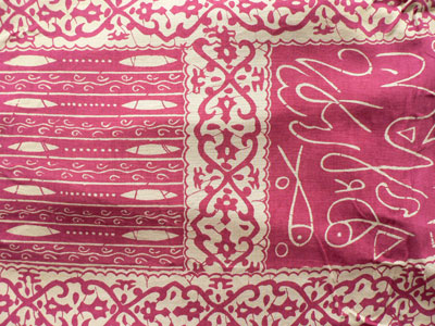 バティック・バスローブ30212生地アップ