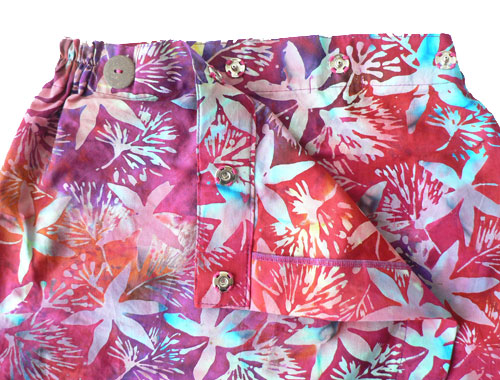 コットン・スタンプバティック・エステ・ラップガウン30226前あき