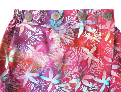 コットン・スタンプバティック・エステ・ラップガウン30226前あき