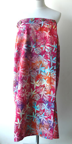 コットン・スタンプバティック・エステ・ラップガウン30226