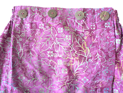 コットン・スタンプバティック・エステ・ラップガウン30227前あき