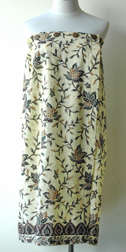 コットン・プリントバティック・エステ・ラップガウン30229