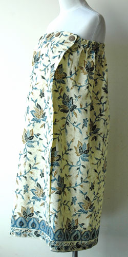 コットン・プリントバティック・エステ・ラップガウン30230横