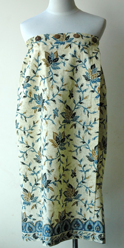 コットン・プリントバティック・エステ・ラップガウン30230