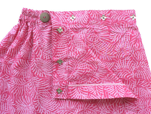 コットン・スタンプバティック・エステ・ラップガウン30233前あき