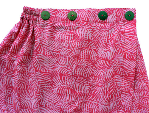 コットン・スタンプバティック・エステ・ラップガウン30233前あき