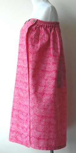 コットン・スタンプバティック・エステ・ラップガウン30233横